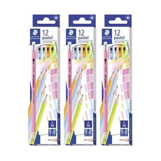 STAEDTLER Norica橡皮擦頭HB鉛筆 12入, 隨機發貨, 3個