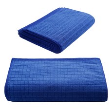 SSCSSAC 經編高磅數格紋抹布 38 x 58 cm, 40個, 藍色