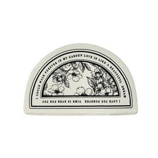 EVER HOUSE 浴室半圓腳踏墊, A款花紋(半圓型)