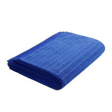 SSCSSAC 輕便高磅數棋盤格抹布 38 x 58 cm, 20個, 藍色