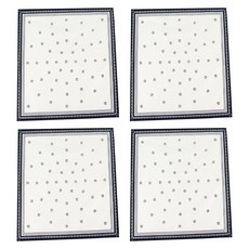 POPO 下午茶餐巾 3, 白色, 4個, 1入