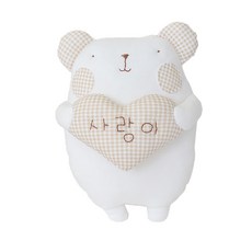 NANDDONG 睡眠安撫娃娃DIY縫紉組 愛心熊款, 男女通用