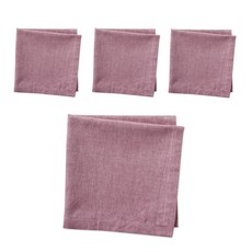 簡約餐巾, 紅色的, 4個, 1件