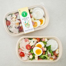 그린래빗 반숙란 베이컨 샐러드C, 272g, 2개