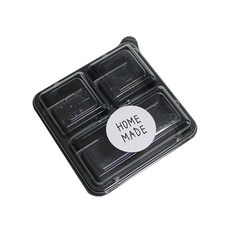 餐盒 AJ GO-3 100入+手工製貼紙 白色 100入, 1組