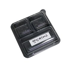 餐盒 AJ GO-3 100入+請享用貼紙 白色 100入, 1套