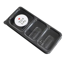 餐盒 JBGO-354 100入+請享用圓形貼紙 白色 100入, 1套