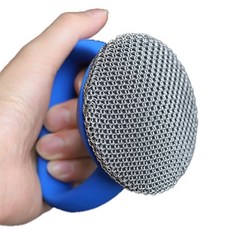 多功能壓克力纖維造型菜瓜布 S07 藍色, 混色, 1個