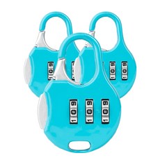 Pop Minds 密碼鎖小掛鎖圓形天空, 3個