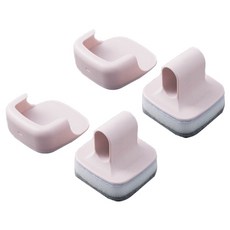 Lalamiz 海綿壓克力菜瓜布 S92, 淺粉色, 2個