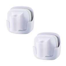 라라미즈 스펀지 아크릴 수세미 + 거치대 세트 S6, 2세트