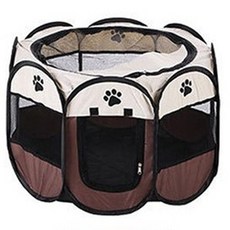 寵物一鍵式折疊超大型帳篷, 棕色