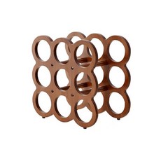 歐式仿古木製酒架 9 件, 核桃, 1個