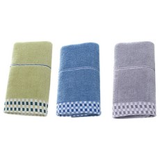 Potegar 運動毛巾套組 3, 綠色、藍色、灰色, 1套