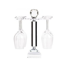 水晶酒杯架方底小號, 單色, 1個