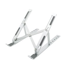 애니포트 휴대용 노트북 거치대 스탠드 접이식 받침대 APL-NT01, 실버, 1개