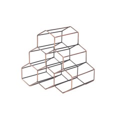 북유럽풍 철제 와인랙, 브론즈, 1개
