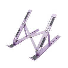 엘디 엘마운트 휴대용 노트북 거치대 스탠드 접이식 받침대 APL-NT03, 퍼플, 1개