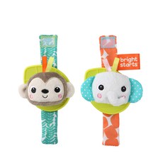 Bright Start 手腕自然撥浪鼓 2 件套, 藍色