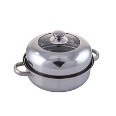 多功能雙耳不鏽鋼蒸籠湯鍋, 1個, 275mm