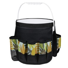 makeme 원형 공구 주머니 백 블랙, 1개