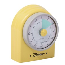 북유럽 스타일 심플 타이머, 옐로우, 1개