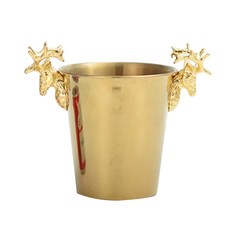 Living S 歐式麋鹿紅酒冰桶 3L, 金色, 1個
