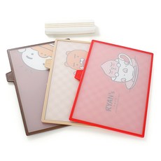 HANALiVING Kakao Friends方形砧板組, 1組, 砧板3款+收納架