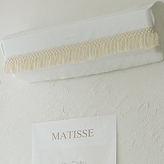 골드얀 테슬 광목 에어컨커버, 화이트