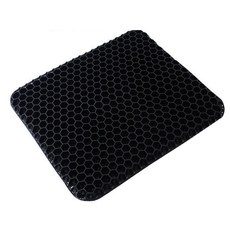 Seleksyon 蜂巢網眼透氣凝膠坐墊, 黑色