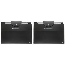 아이비스 12포켓 도큐먼트 파일, 블랙, 2개