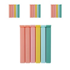 비제스코 과자 시리얼 밀봉클립 세트, 6종, 4세트