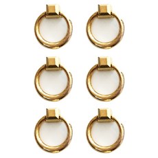 Pop MINDS現代簡約環形家具把手 金色亮面, 6個