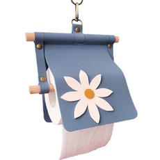 마켓피오 인테리어 플라워 가죽 휴지걸이, 타입 8, 1개