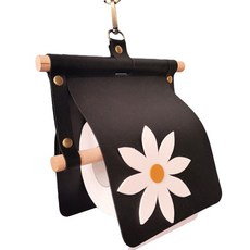 Market Pio 室內裝飾花朵皮革衛生紙架, 類型 2, 1個