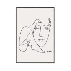 메이크미 북유럽 라인 그림 F, 블랙