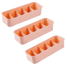 迷你內衣襪子塑膠收納箱 粉色 YT_RA1500, 3個