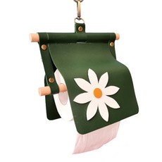 마켓피오 인테리어 플라워 가죽 휴지걸이, 타입 6, 1개