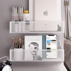 Living S鐵製掛勾型置物架 白色, 1個