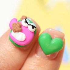 Chomol凝膠3D立體壓花凝膠巧克力豆 3種組, 巧克力焦糖、紫粉色、綠色, 2套