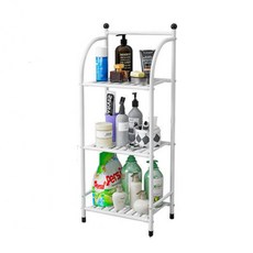 Dunhome家用生活浴室廚房收納櫃 3層 白色, 1組