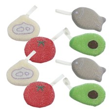 Lalamiz 北歐風多用途食物造型洗碗菜瓜布4件組 D55, 2套