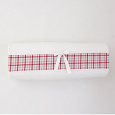 Gold Yan 天然格紋棉布冷氣罩, 紅色 + 米白色