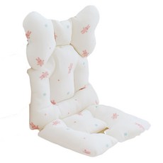 ChezBebe 小熊印花手推車充氣墊, 兔子款(白色), 1入