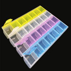 20格透明收納盒, 單色, 3個