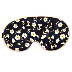 花朵圖案絲綢睡眠眼罩, 1件, 1個