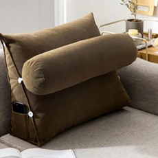 아리아즈 북유럽 등받이 쿠션, 브라운