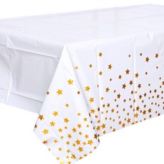 joyparty 派對燙金桌布 金色星星 3入, 金色, 1個