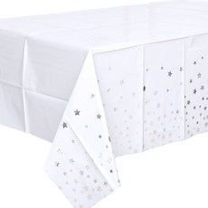 JOYPARTY 派對桌布 星星 3入, 銀色, 1個