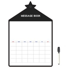 라니핏 귀여운 자석 달력 보드 블랙별하우스 + 마카펜 세트